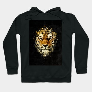 Tiger Splatter Painting Hoodie